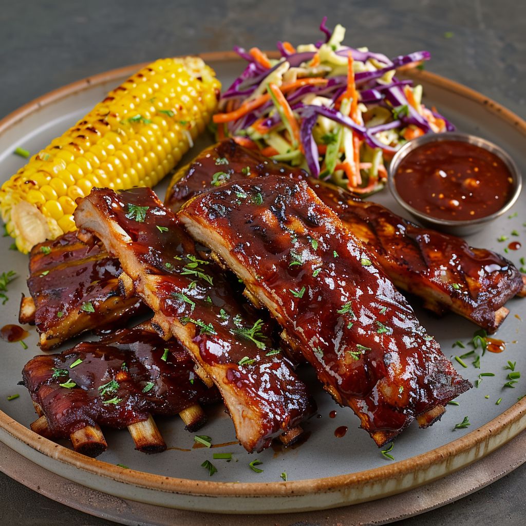 Shiner Bock BBQ Ribs — Half Rack