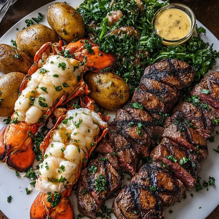 Steak and Lobster Tail Combo