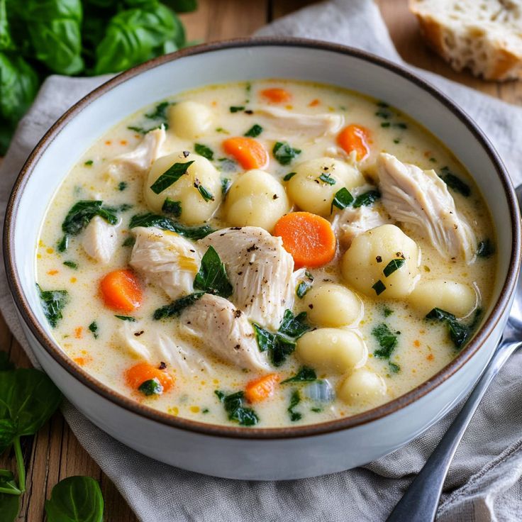 Chicken and Gnocchi Soup (Bowl)
